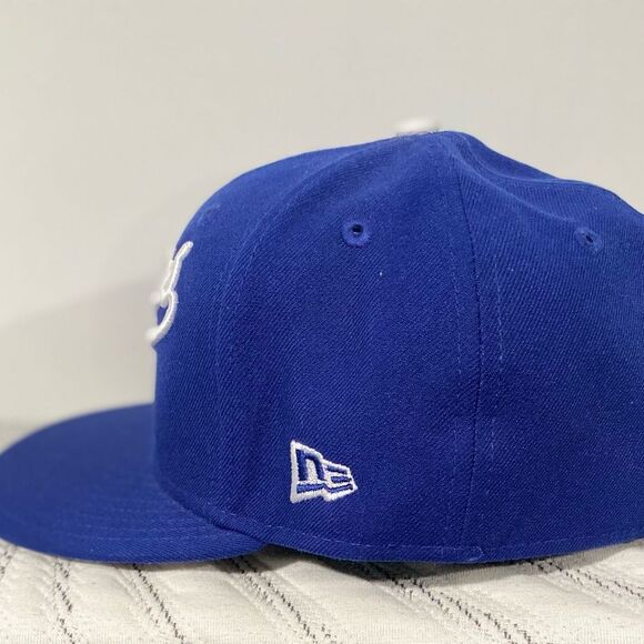 Los Angeles Dodgers 2025 World Series Champions On Line  LA Dodgers 50th Anniversary Edition 7 1/2 New Era Fitted Hat 2025 WS Champions